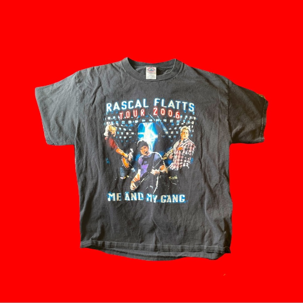 vintage y2k rascal flatts band shirt